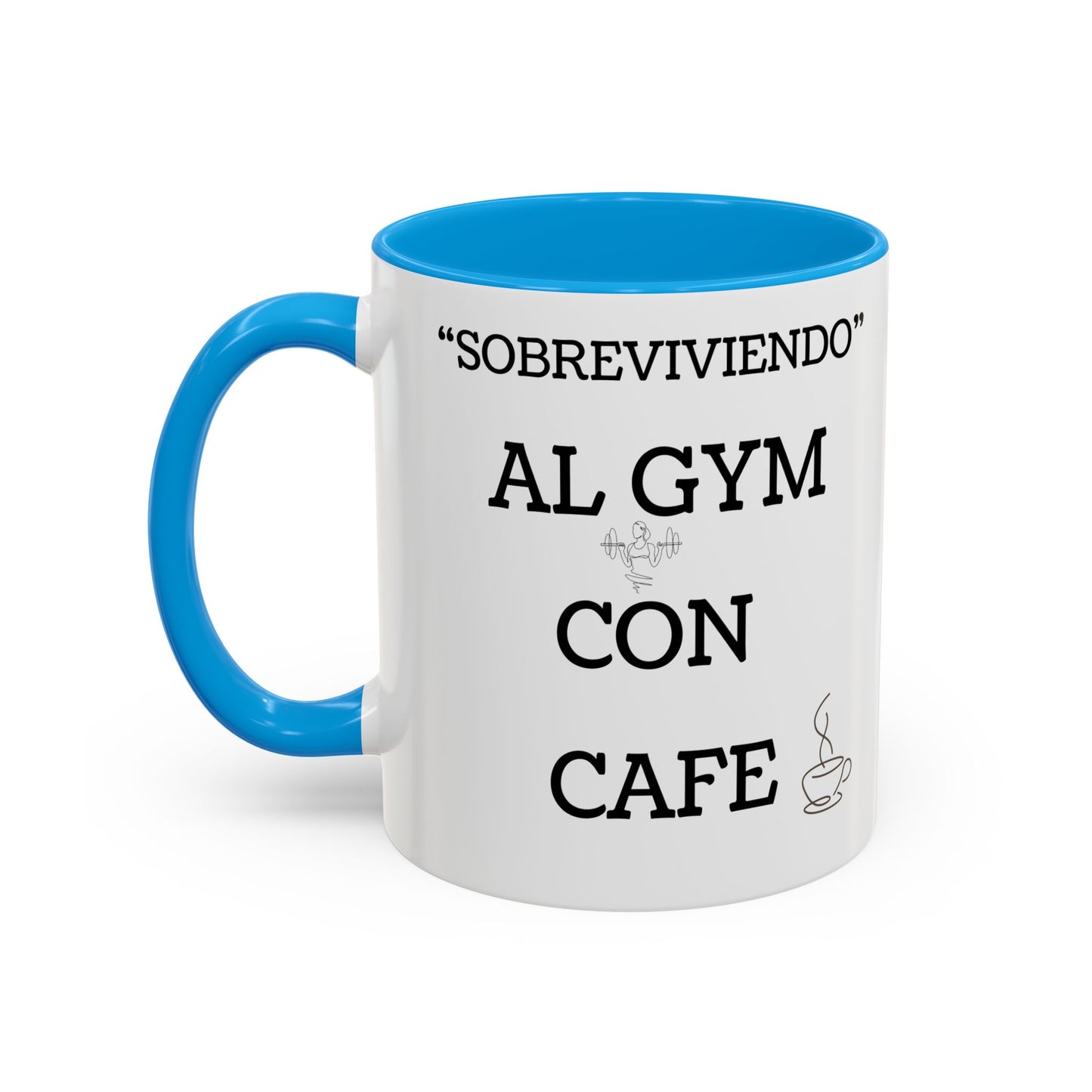 Spanish Coffee Mug – “Sobreviviendo al Gym con Café” 11oz/15oz
