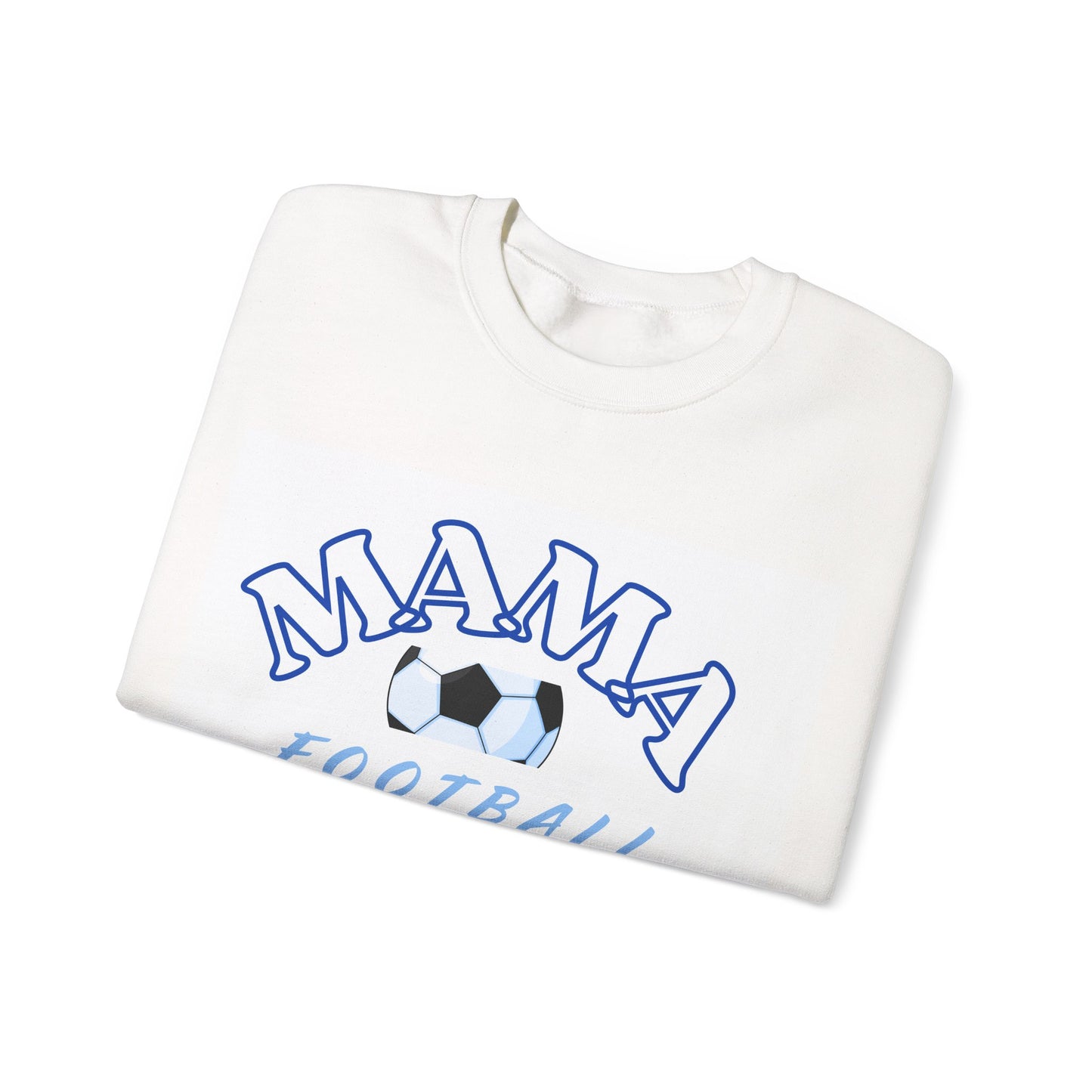 Mama Football Crewneck Sweatshirt — Personalized Soccer Mom Pullover