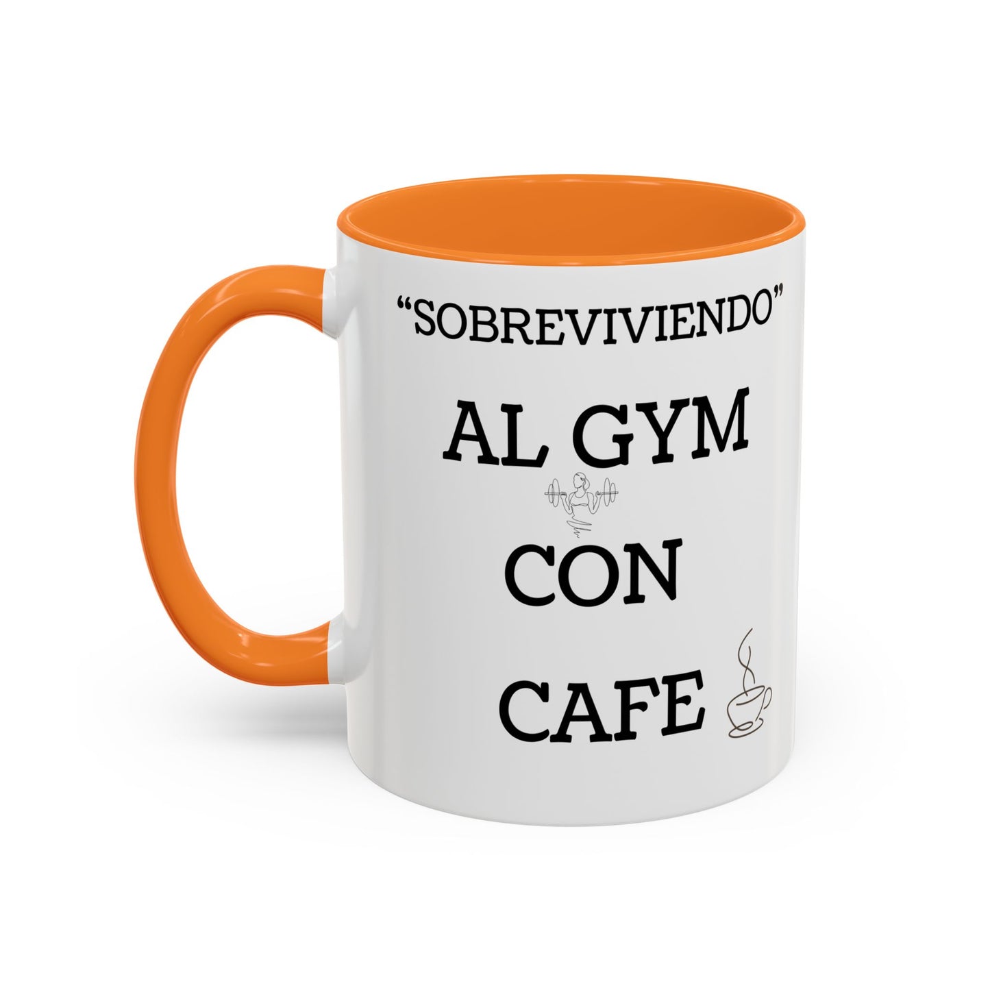 Spanish Coffee Mug – “Sobreviviendo al Gym con Café” 11oz/15oz